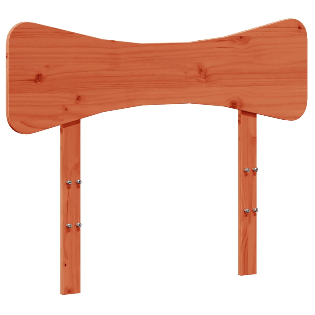 sengegavl 90 cm massivt fyrretræ gyldenbrun