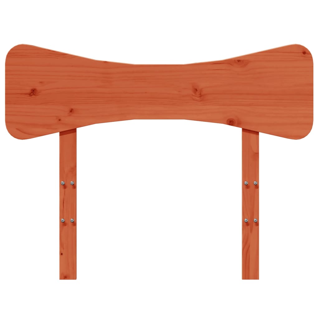 sengegavl 90 cm massivt fyrretræ gyldenbrun