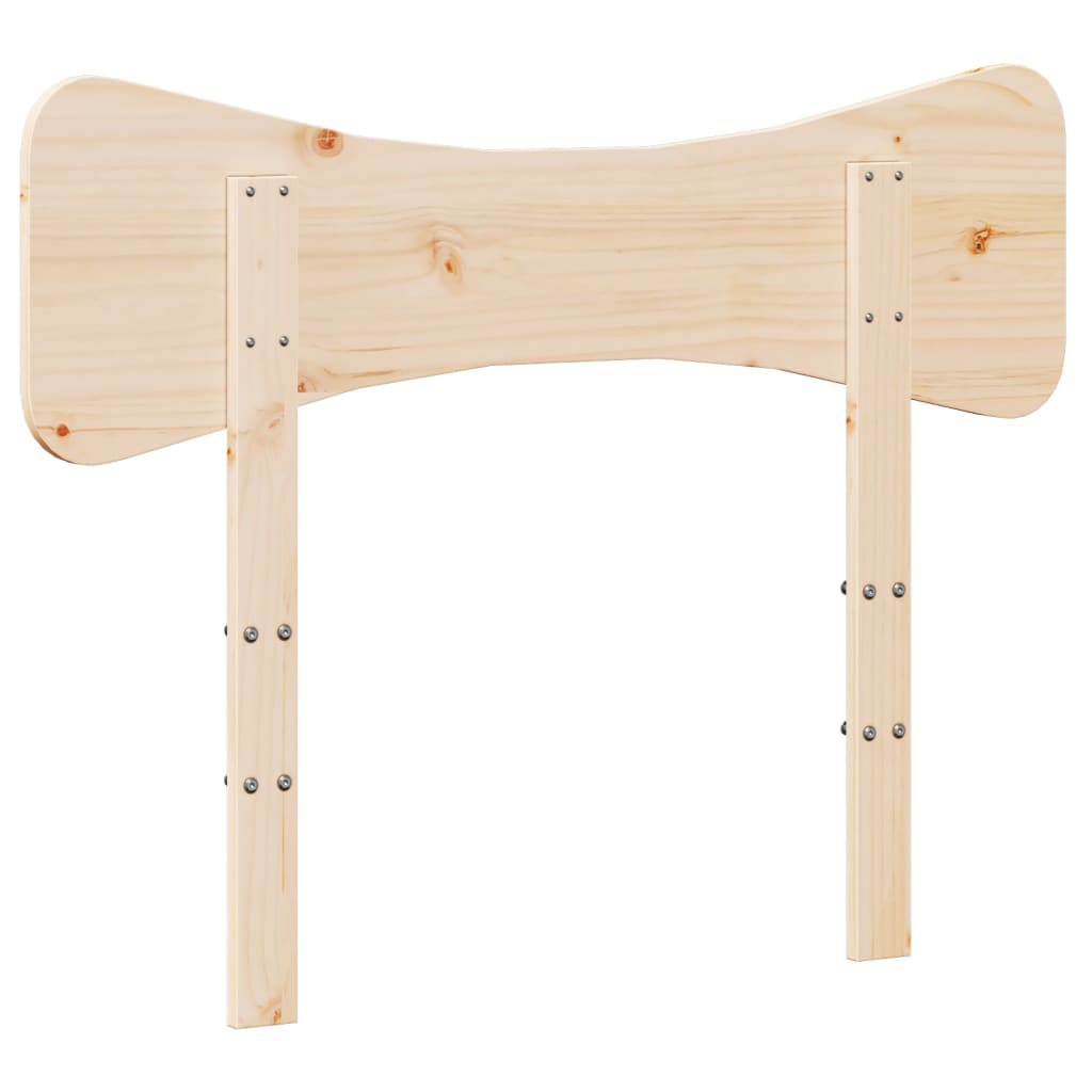 sengegavl 75 cm massivt fyrretræ