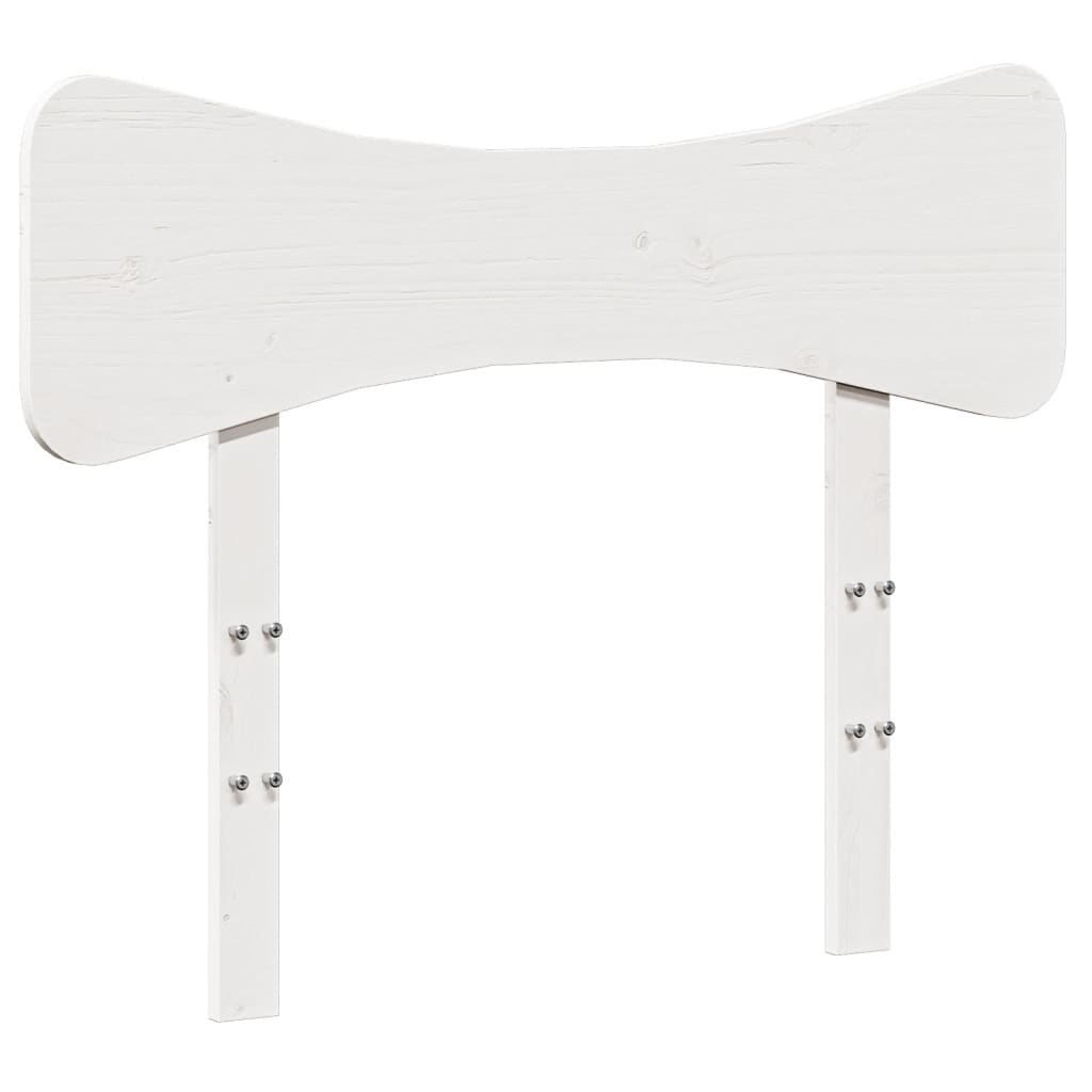 sengegavl 75 cm massivt fyrretræ hvid