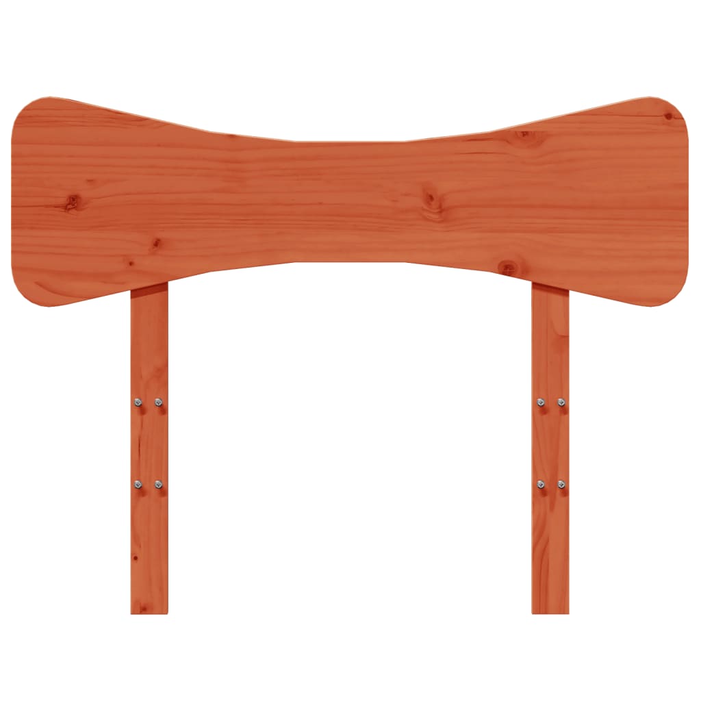sengegavl 75 cm massivt fyrretræ gyldenbrun
