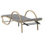 liggestol med hynde 60x199x42 cm polyrattan beige