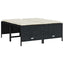 haveskamler 4 stk. med hynder polyrattan sort