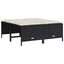 haveskamler 4 stk. med hynder polyrattan sort