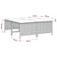haveskamler 4 stk. med hynder polyrattan beige