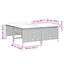 haveskamler med hynder 4 stk. brun polyrattan