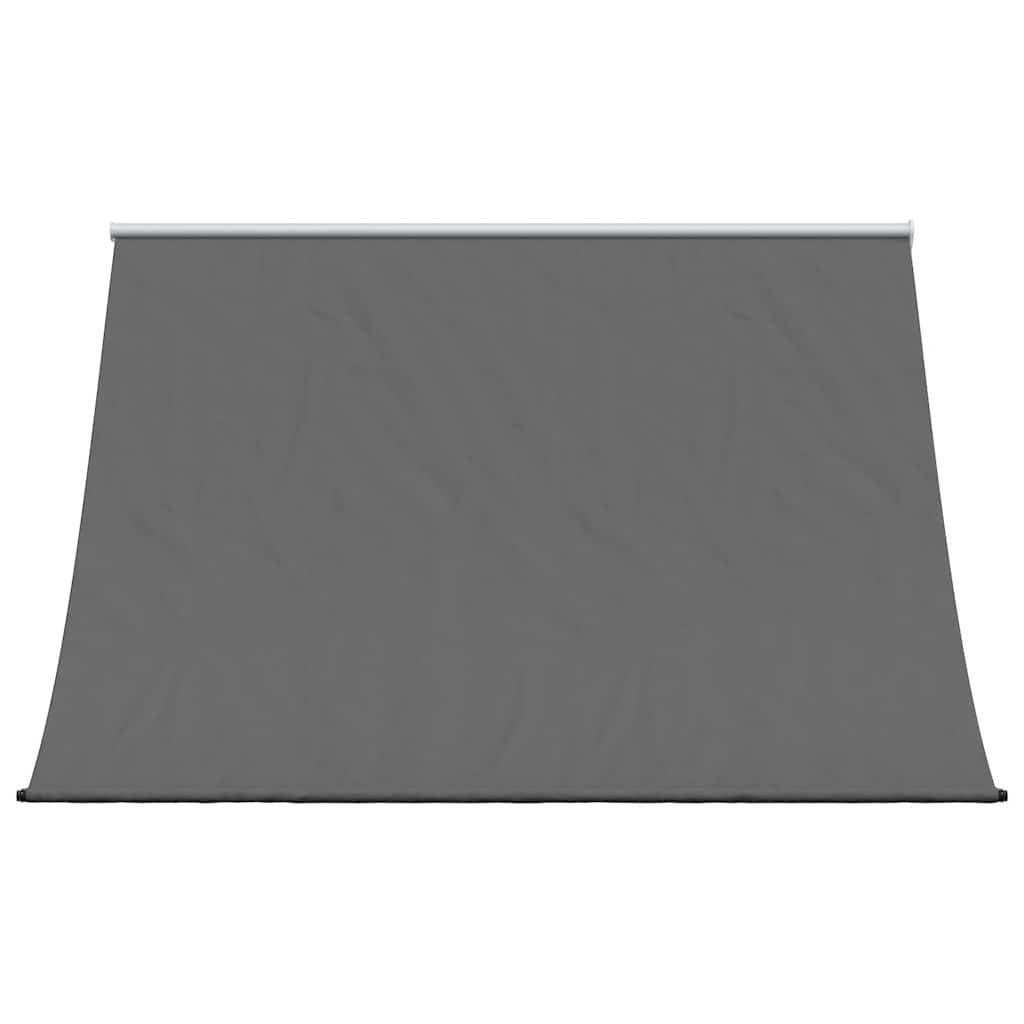 markise 250x150 cm sammenrullelig stof og stål antracitgrå