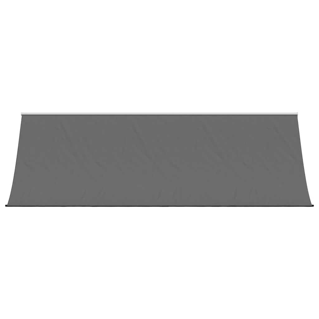 markise 350x150 cm sammenrullelig stof og stål antracitgrå
