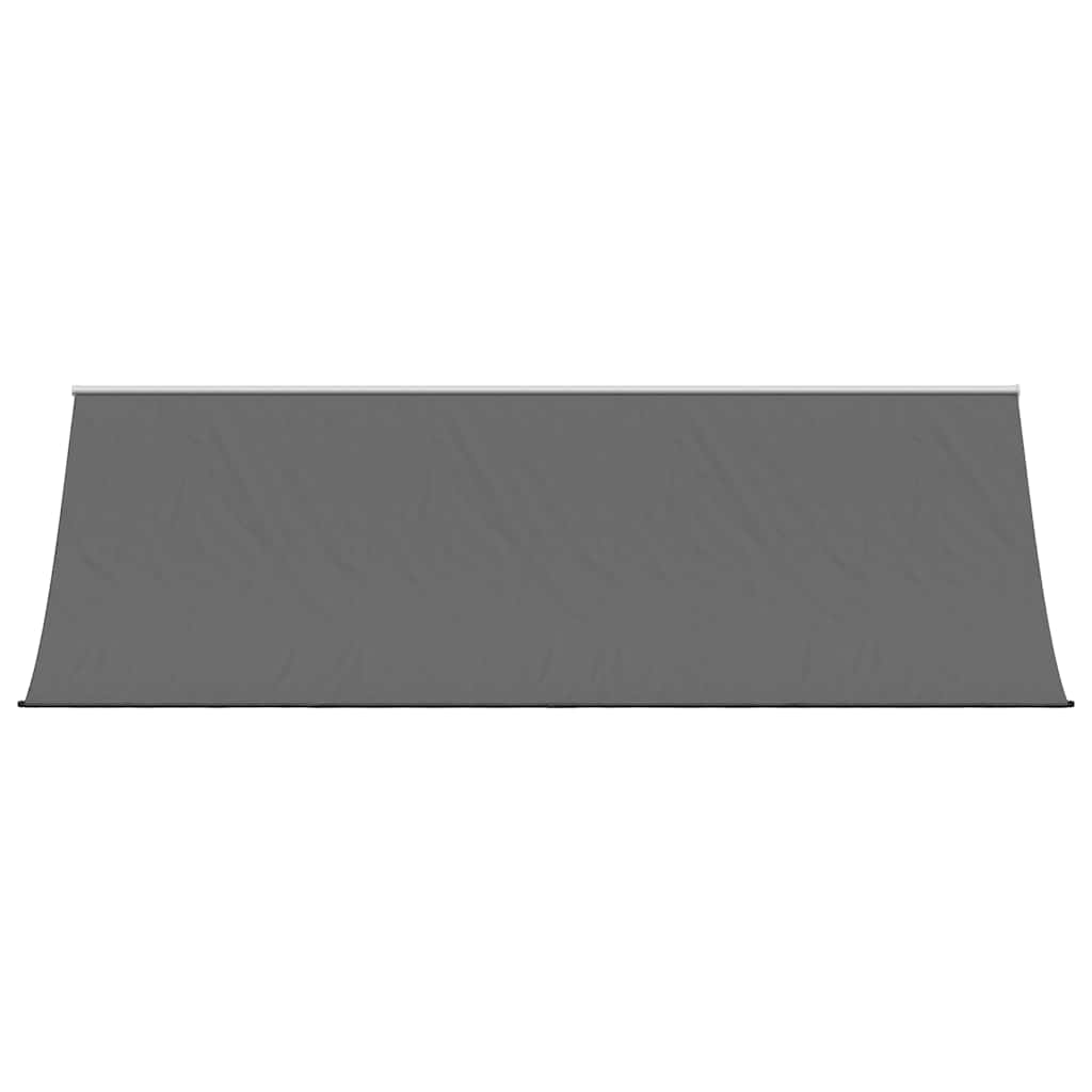 markise 400x150 cm sammenrullelig stof og stål antracitgrå