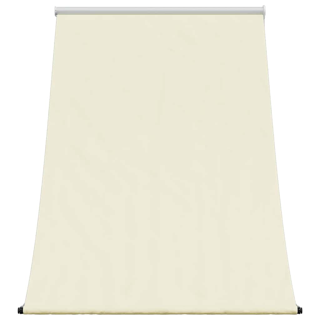 markise 100x150 cm sammenrullelig stof og stål cremefarvet
