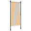 udendørs rullegardin 120x270 cm stof og stål orange og hvid