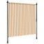udendørs rullegardin 200x270 cm stof og stål orange og hvid