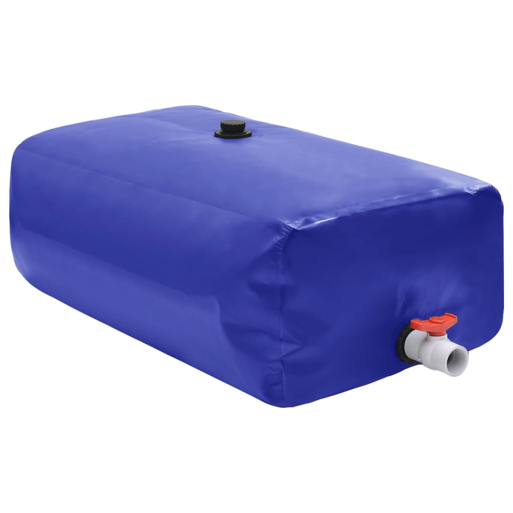 vandtank med hane sammenfoldelig 1000 l PVC