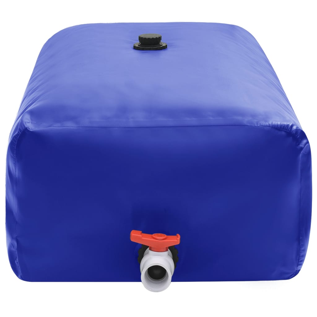 vandtank med hane sammenfoldelig 1000 l PVC