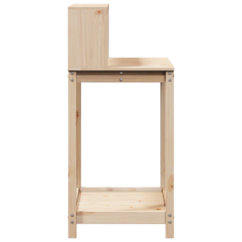 plantebord med hylder 82,5x50x109,5 cm massivt fyrretræ