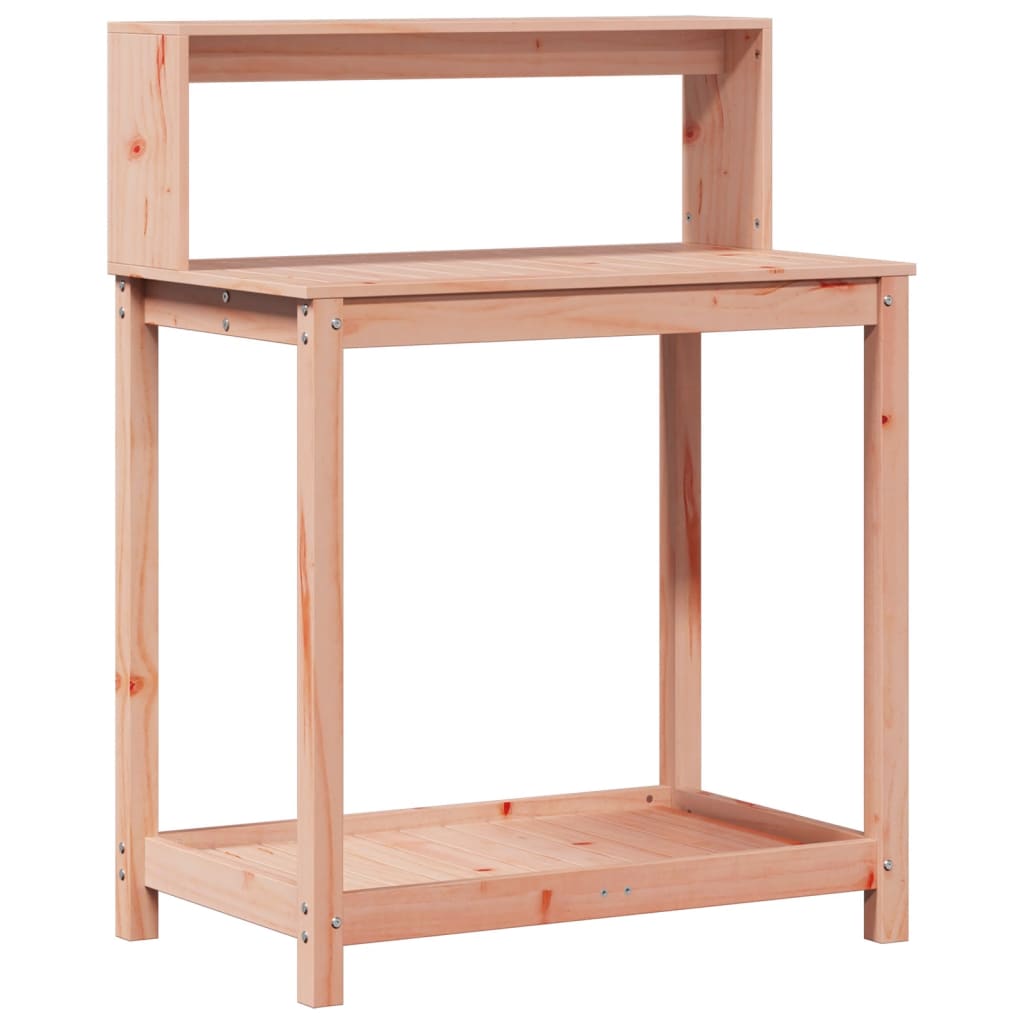 plantebord med hylder 82,5x50x109,5 cm massivt douglasgran