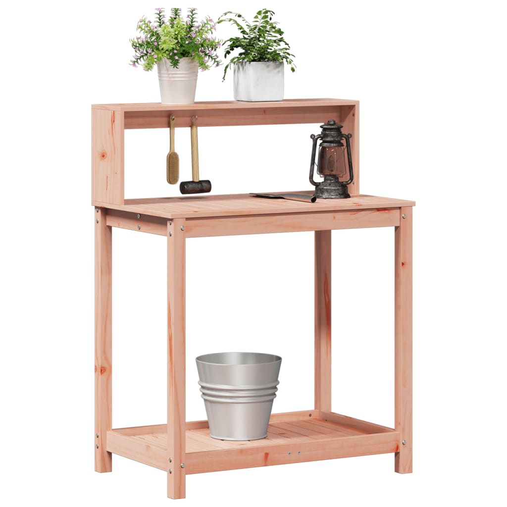 plantebord med hylder 82,5x50x109,5 cm massivt douglasgran