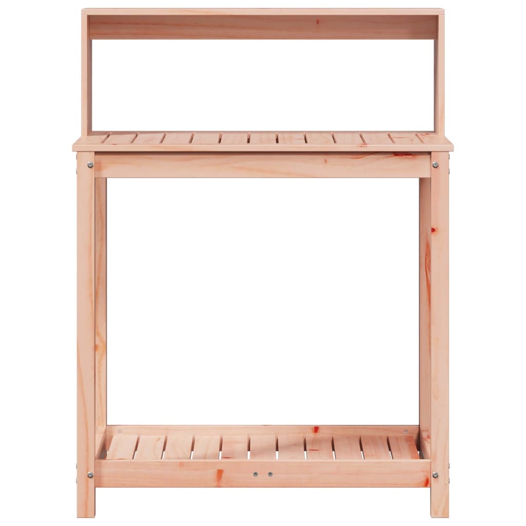 plantebord med hylder 82,5x50x109,5 cm massivt douglasgran