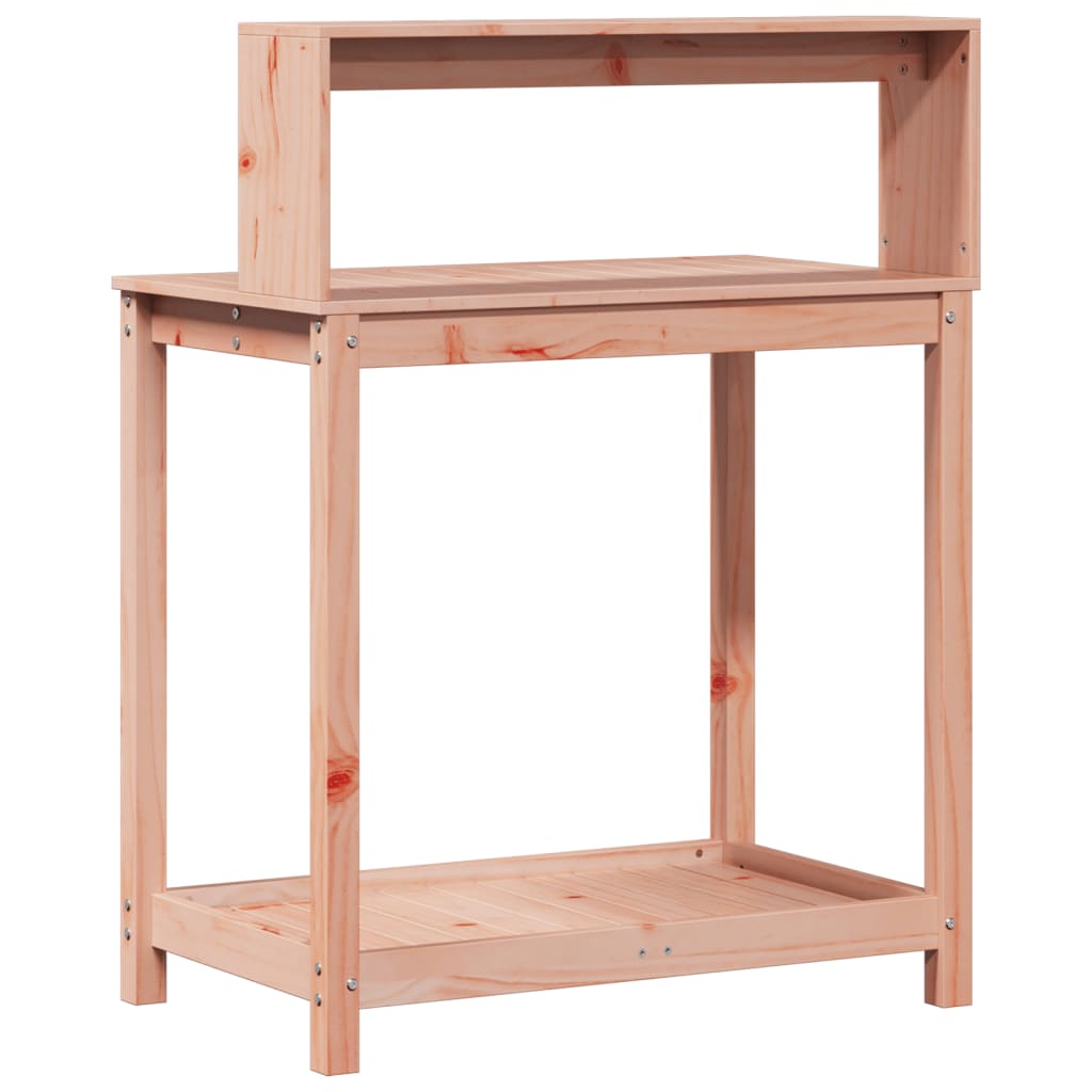plantebord med hylder 82,5x50x109,5 cm massivt douglasgran