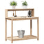 plantebord med hylder 108x50x109,5 cm massivt fyrretræ