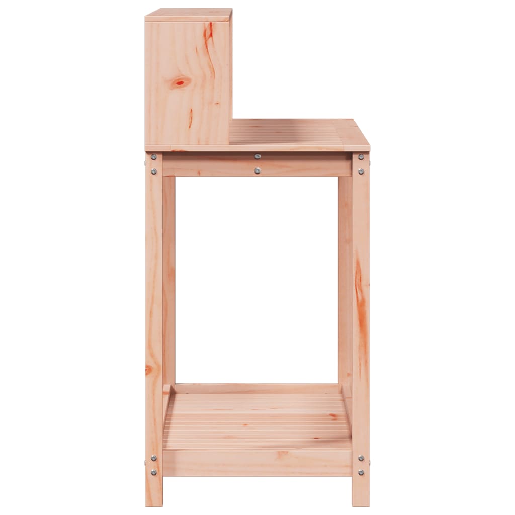 plantebord med hylder 108x50x109,5 cm massivt douglasgran