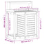 plantebord med hylder 82,5x50x109,5 cm massivt fyrretræ hvid