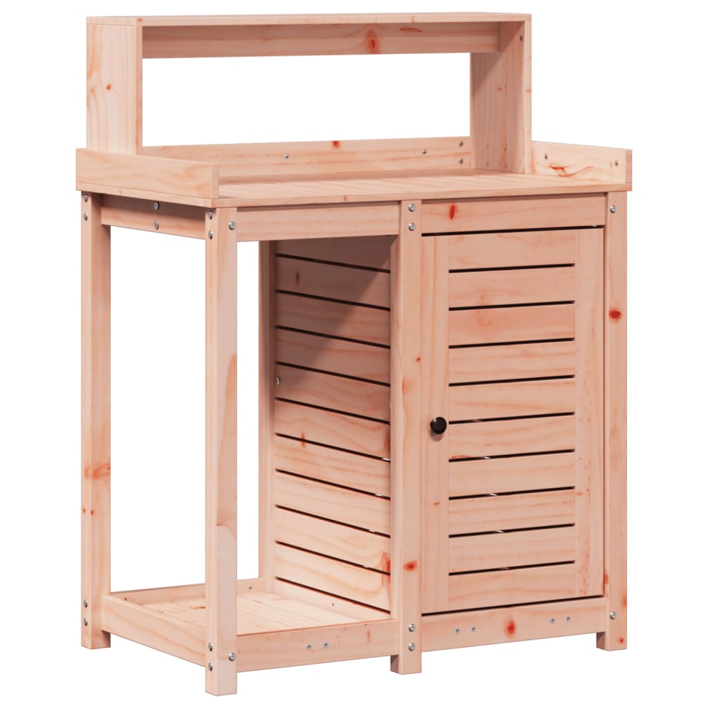 plantebord med hylder 82,5x50x109,5 cm massivt douglasgran