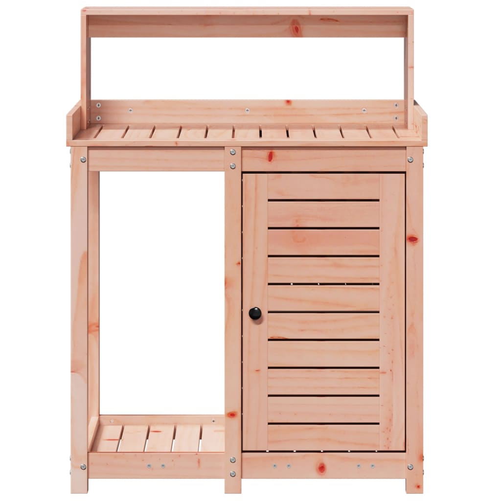 plantebord med hylder 82,5x50x109,5 cm massivt douglasgran