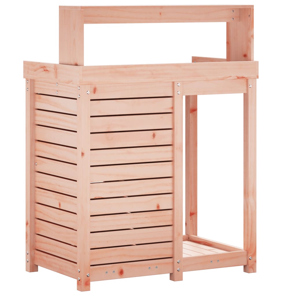 plantebord med hylder 82,5x50x109,5 cm massivt douglasgran
