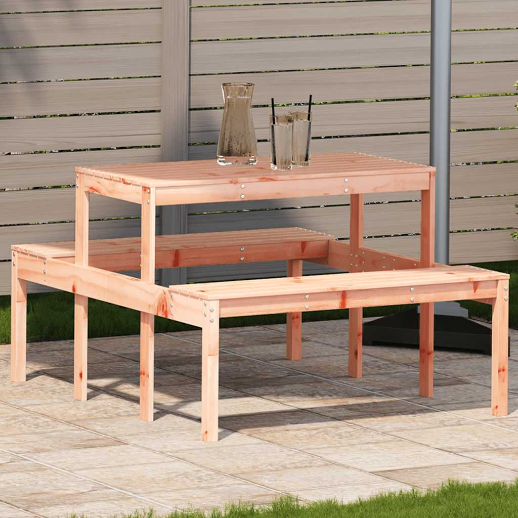 picnicbord 110x134x75 cm massivt douglasgran