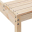 picnicbord 160x134x75 cm massivt fyrretræ