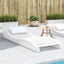 liggestol 205x60x31,5 cm massivt fyrretræ hvid