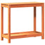 plantebord med hylde 82,5x35x75 cm massivt fyrretræ gyldenbrun