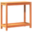 plantebord med hylde 82,5x35x75 cm massivt fyrretræ gyldenbrun