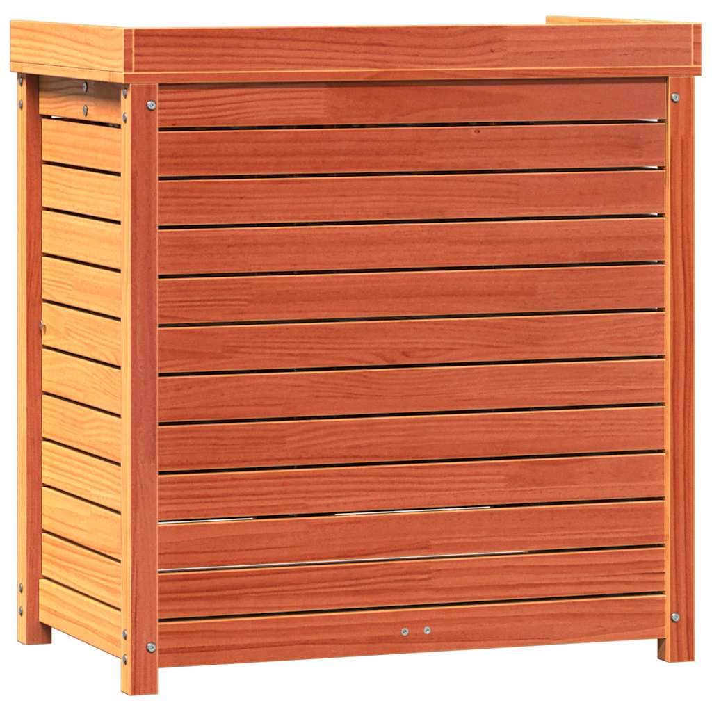 plantebord med hylder 82,5x50x86,5 cm massivt fyrretræ brun