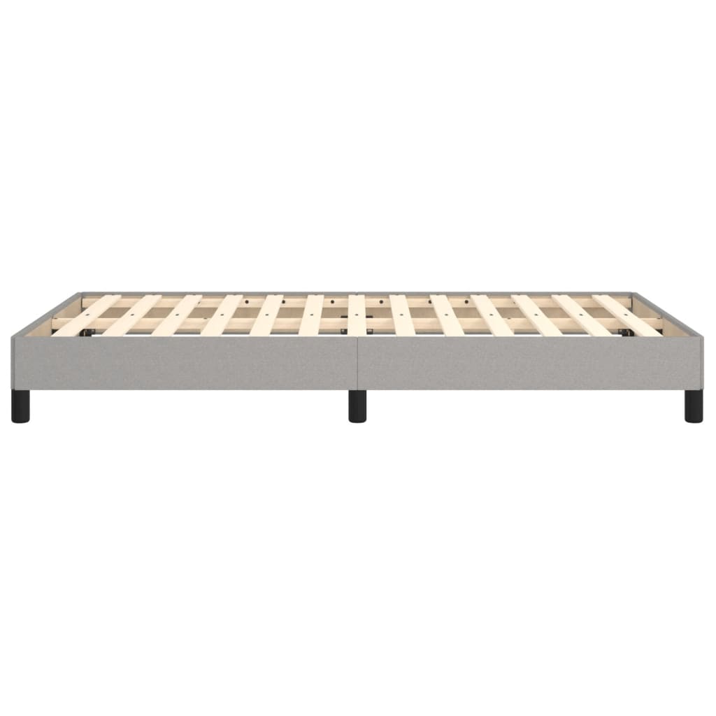 sengeramme uden madras 120x190 cm stof enkeltseng lysegrå