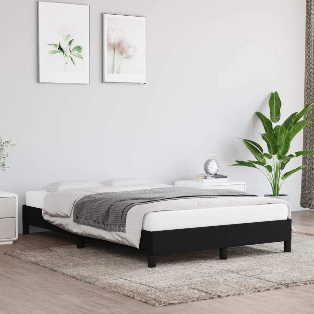 sengeramme uden madras 120x190 cm stof sort