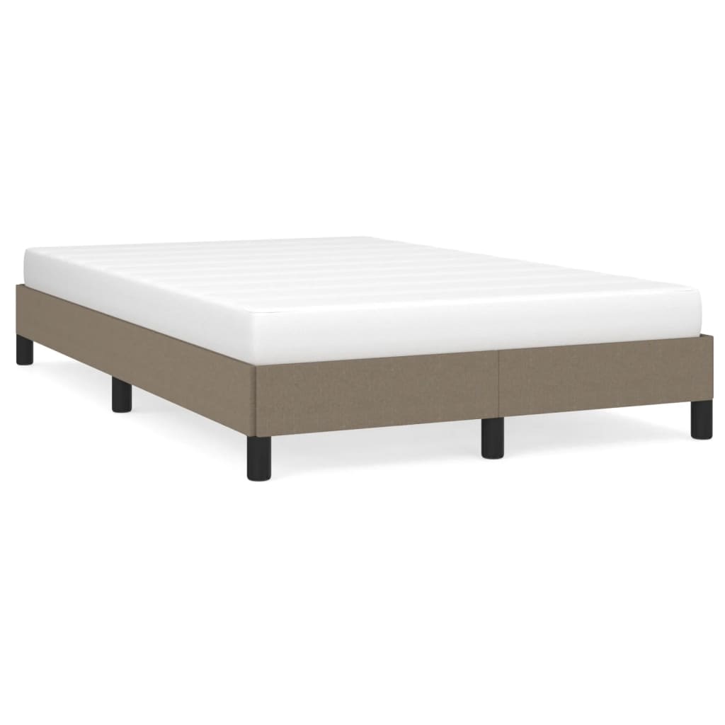 sengeramme uden madras 120x190 cm stof gråbrun