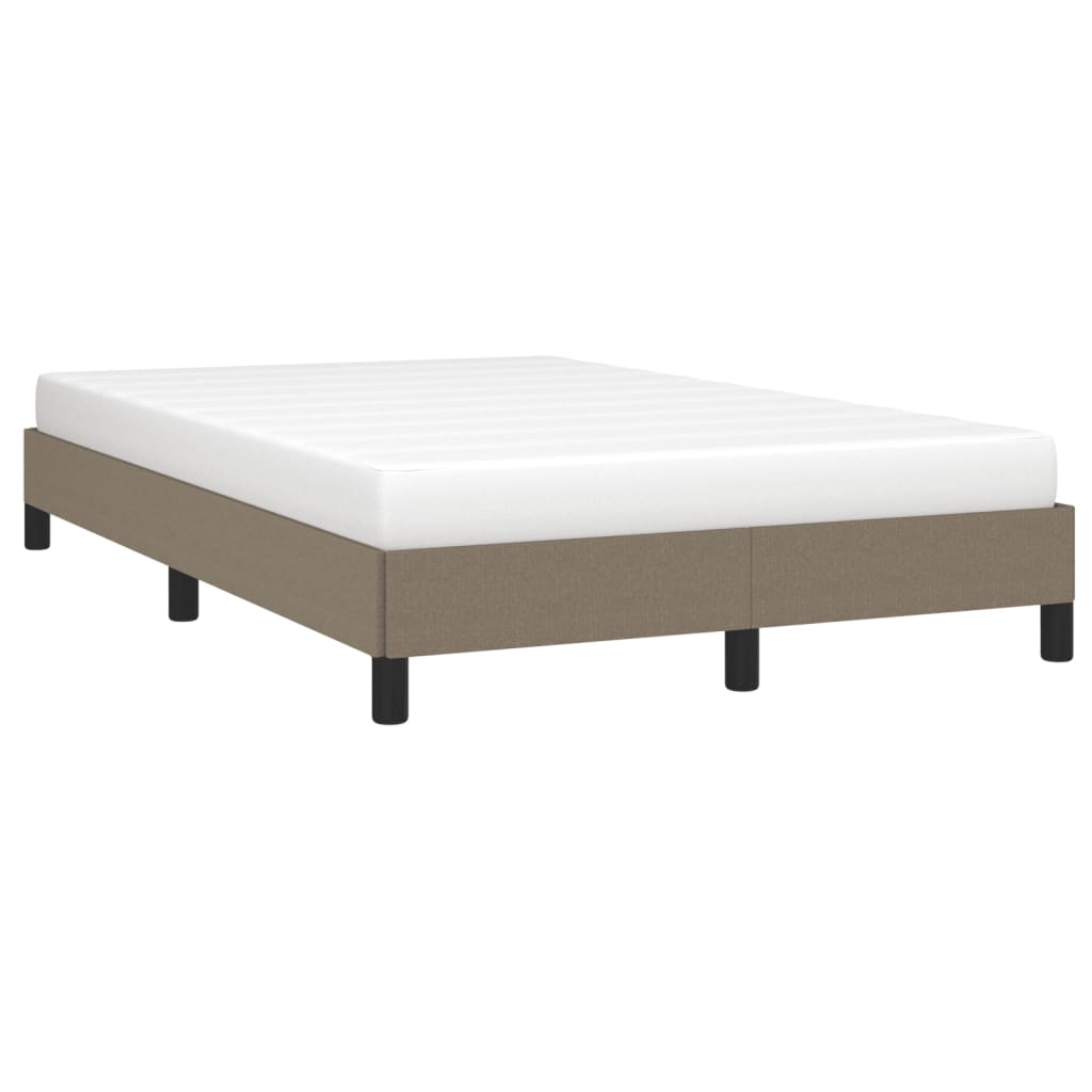 sengeramme uden madras 120x190 cm stof gråbrun