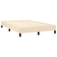 sengeramme uden madras 120x190 cm stof cremefarvet