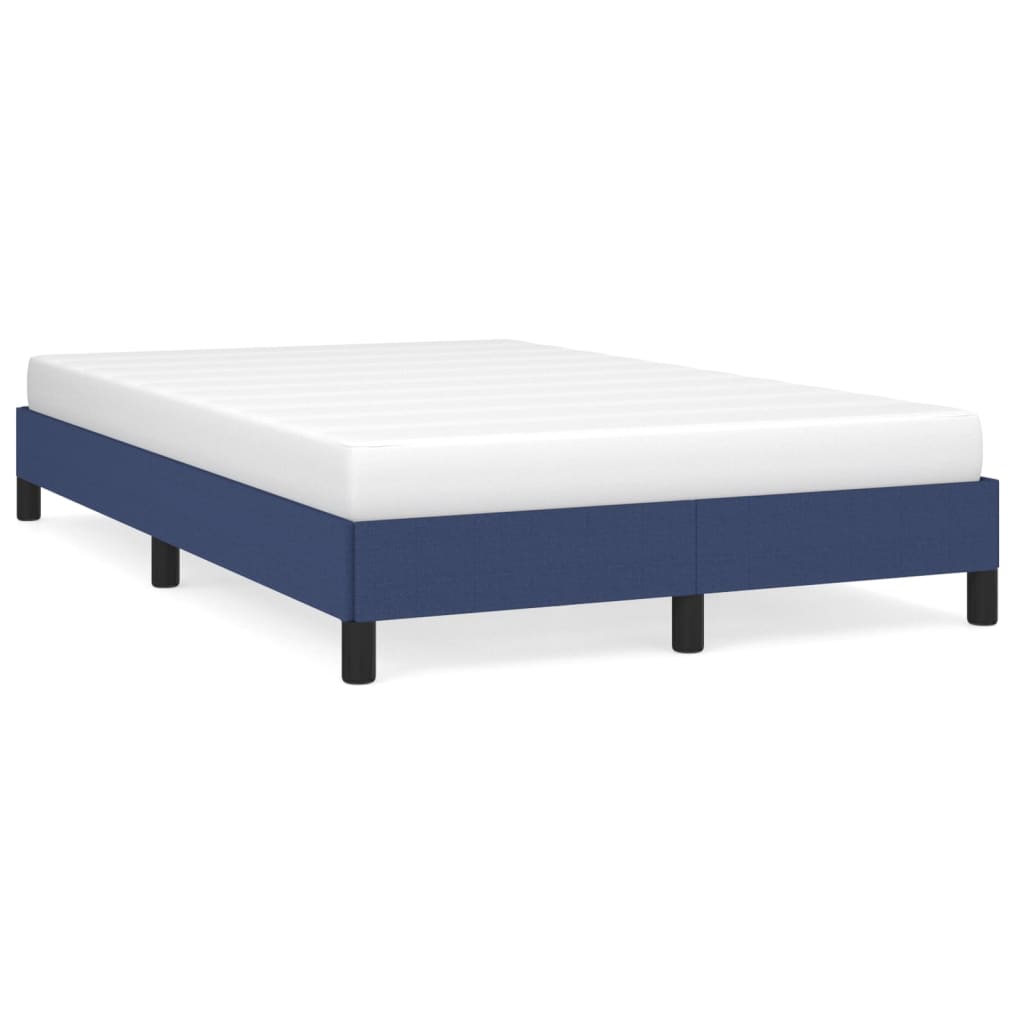 sengeramme uden madras 120x190 cm stof blå