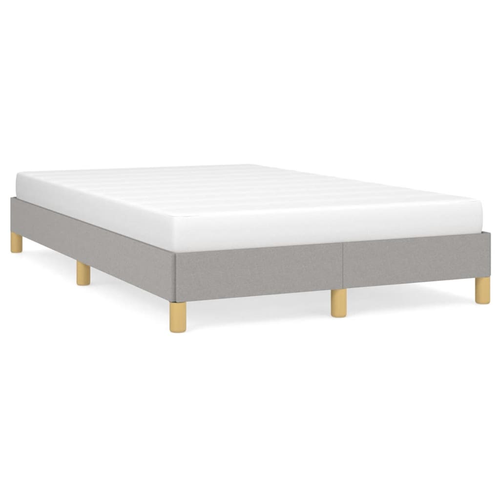 sengeramme uden madras 120x190 cm stof enkeltseng lysegrå