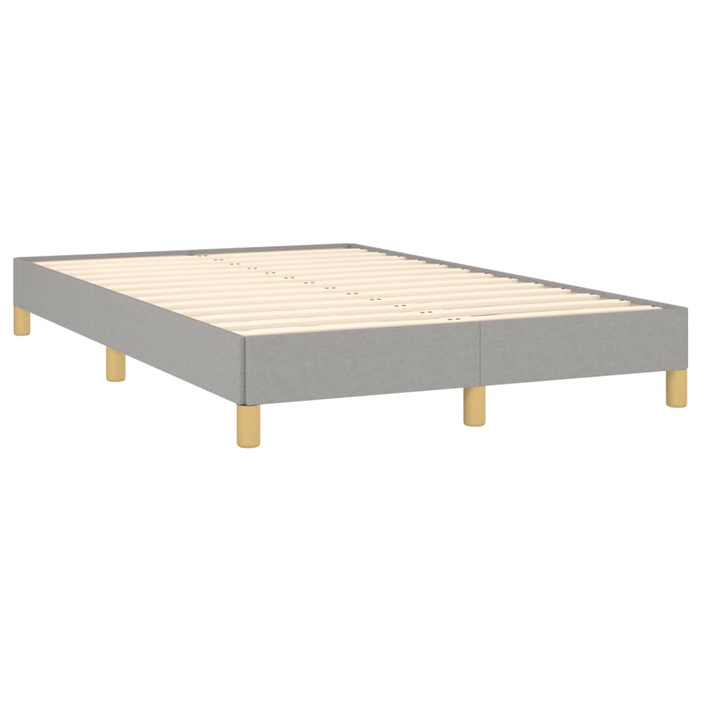 sengeramme uden madras 120x190 cm stof enkeltseng lysegrå