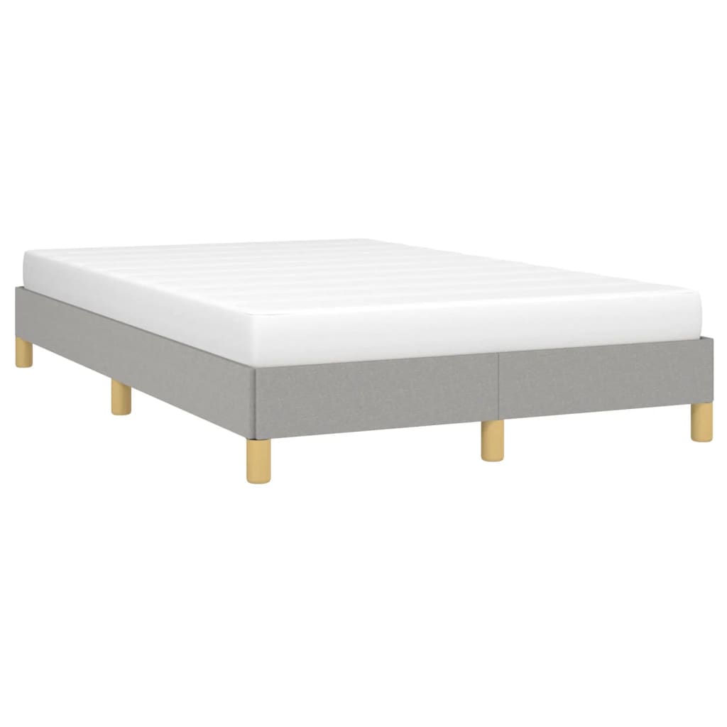 sengeramme uden madras 120x190 cm stof enkeltseng lysegrå