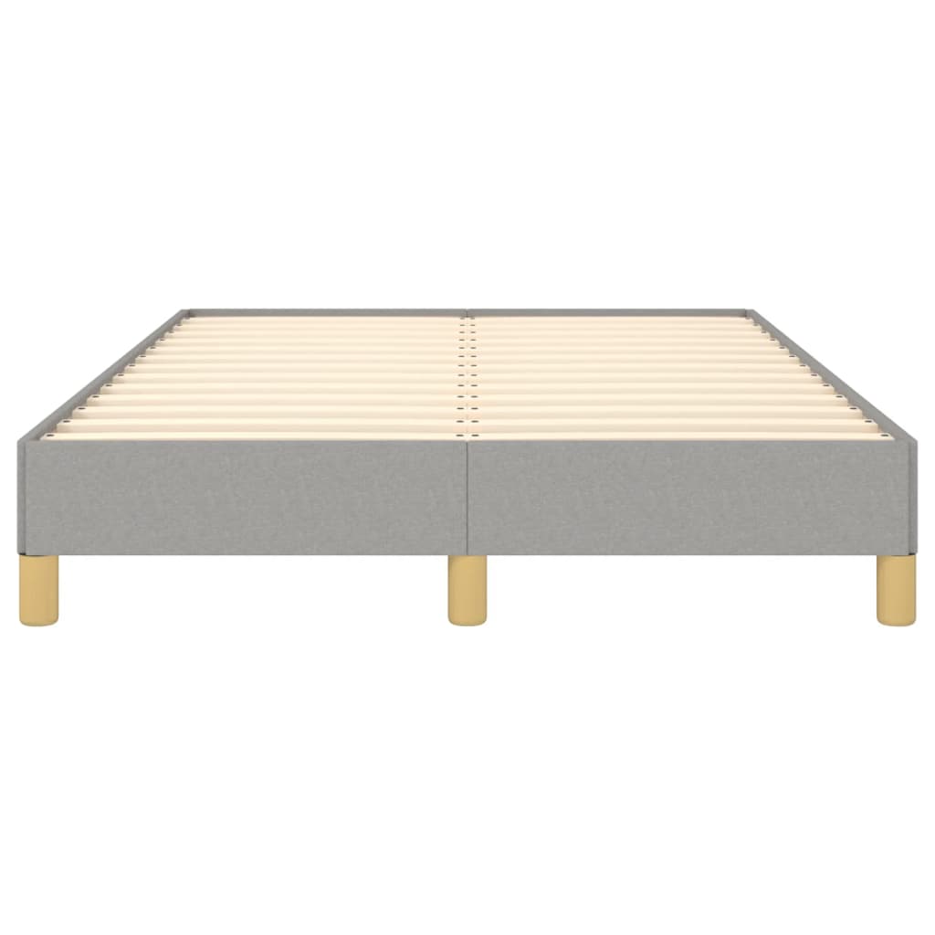 sengeramme uden madras 120x190 cm stof enkeltseng lysegrå
