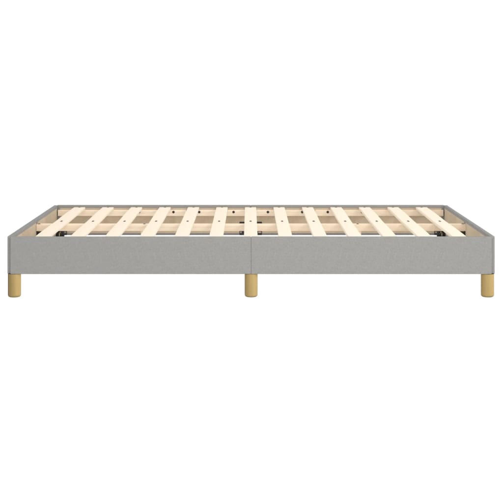 sengeramme uden madras 120x190 cm stof enkeltseng lysegrå
