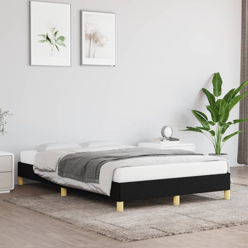 sengeramme uden madras 120x190 cm stof sort