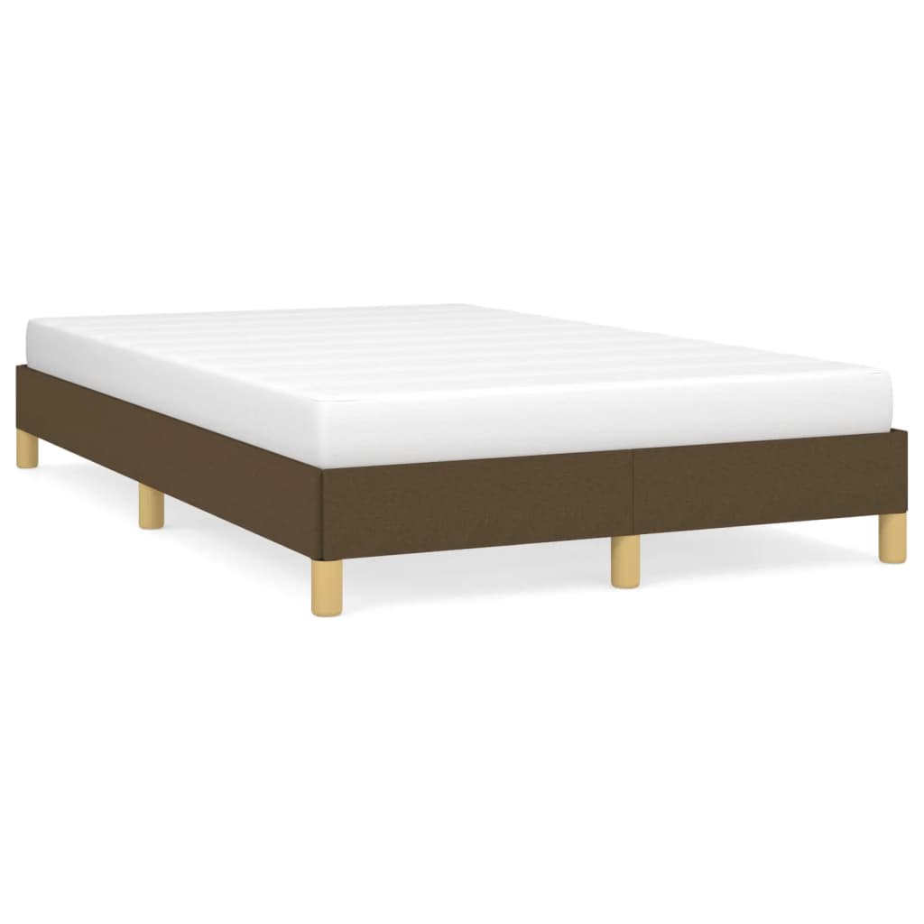 sengeramme uden madras 120x190 cm stof mørkebrun