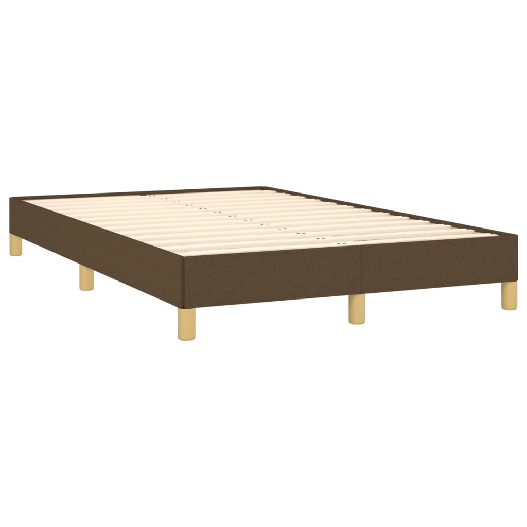 sengeramme uden madras 120x190 cm stof mørkebrun