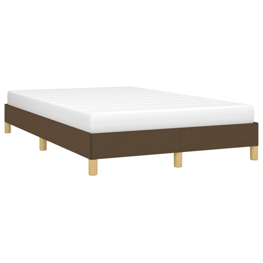 sengeramme uden madras 120x190 cm stof mørkebrun